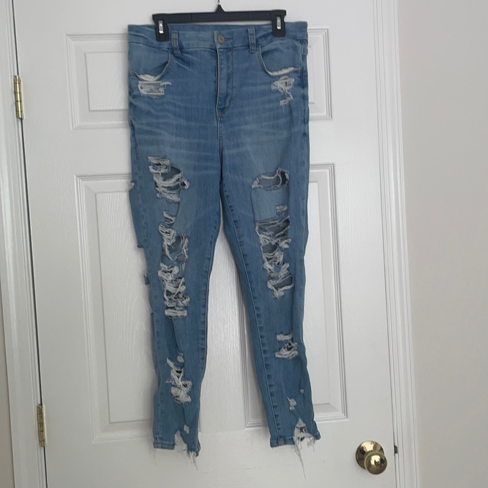 AE curvy hi-rise jegging crop jeans